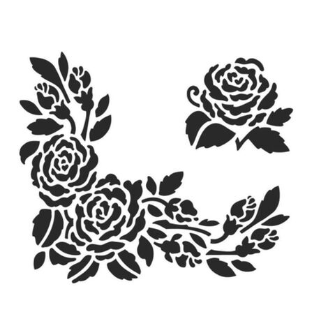 Sapluuna ruusut 20x15cm |Askarteluliike Taitava
